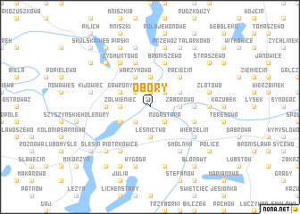 map of Obory