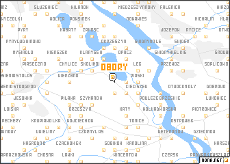 map of Obory