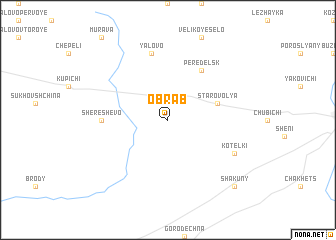 map of Obrab