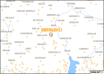 map of Obradovci