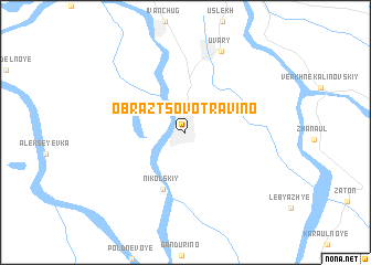 map of Obraztsovo-Travino