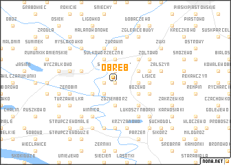 map of Obręb