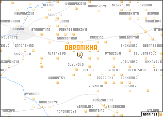 map of Obronikha