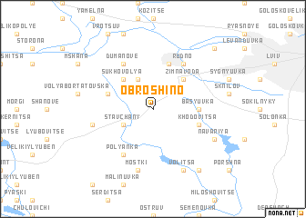 map of Obroshino