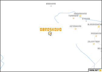 map of Obroskovo