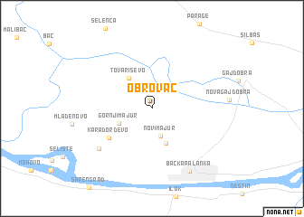 map of Obrovac