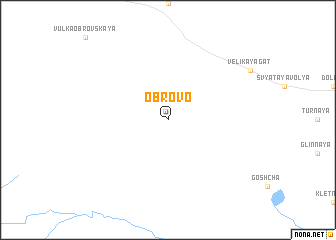 map of Obrovo