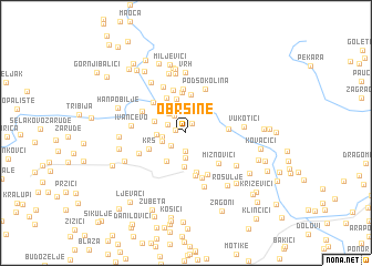 map of Obršine