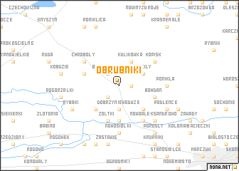 map of Obrubniki