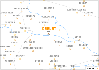 map of Obruby