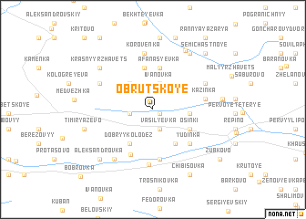 map of Obrutskoye