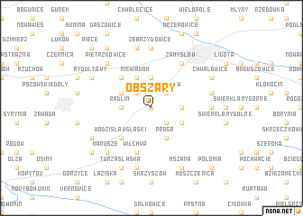 map of Obszary