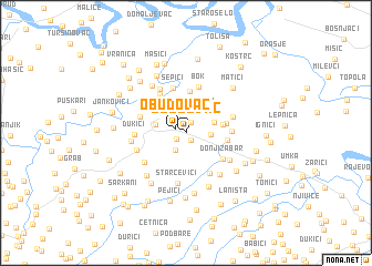 map of Obudovac