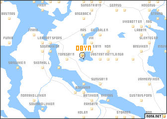 map of Öbyn