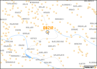 map of Obzir