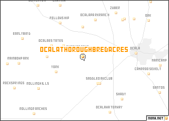 map of Ocala Thoroughbred Acres