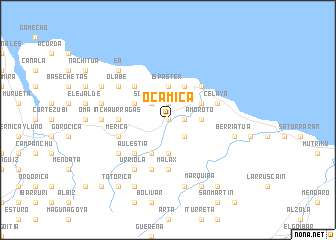 map of Ocamica