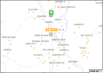 map of Ocaña