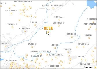 map of Ocee