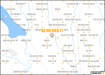 map of Ocheşeşti