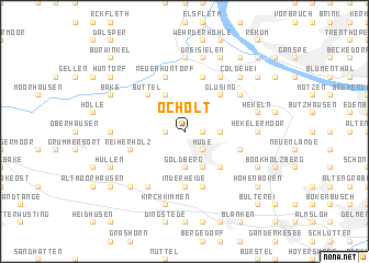 map of Ocholt