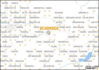 map of Ochomogo