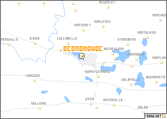 map of Oconomowoc