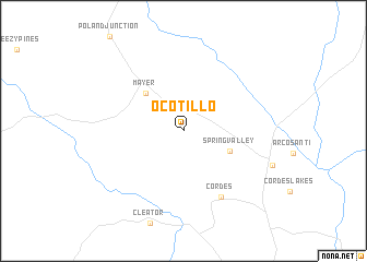 map of Ocotillo