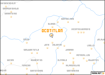 map of Ocotitlán