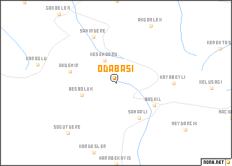 map of Odabaşı