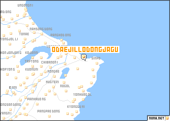 map of Ŏdaejil-lodongjagu