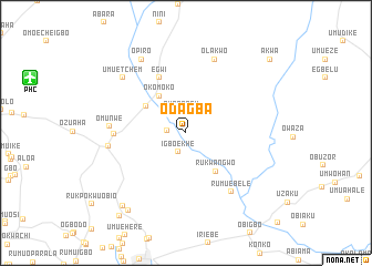 map of Odagba