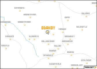 map of Odaköy