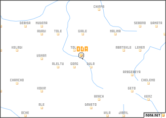 map of Oda
