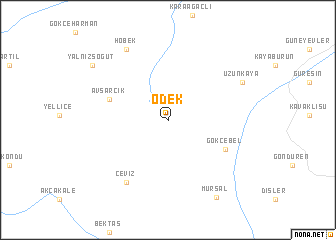 map of Ödek