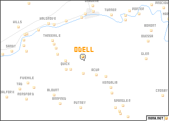 map of Odell