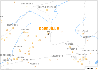 map of Odenville