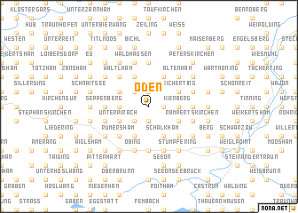 map of Öden