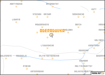 map of Oderaduvka