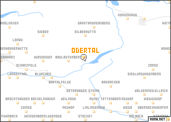 map of Odertal