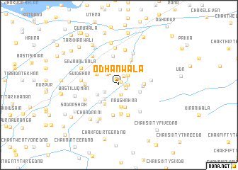 map of Odhanwāla