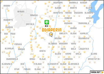 map of Odi Aperin
