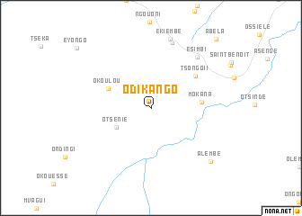 map of Odikango