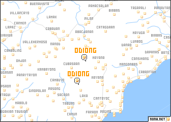 map of Odiong