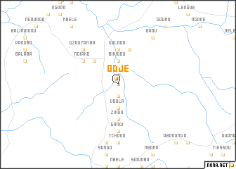 map of Odjé