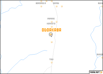map of Odoakaba