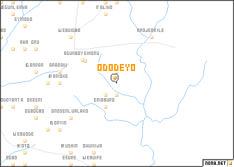 map of Ododeyo
