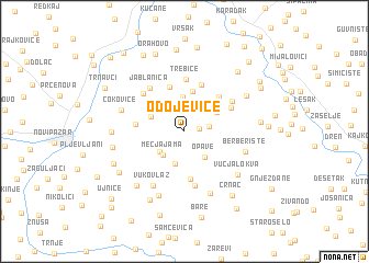 map of Odojeviće