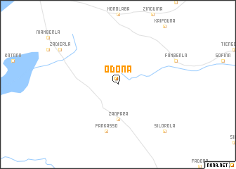 map of Odona