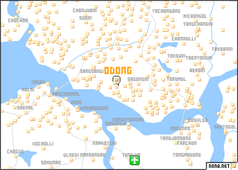 map of O-dong
